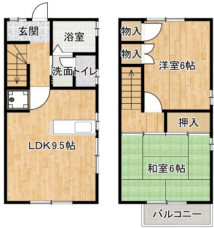 城山ハイツ 間取り